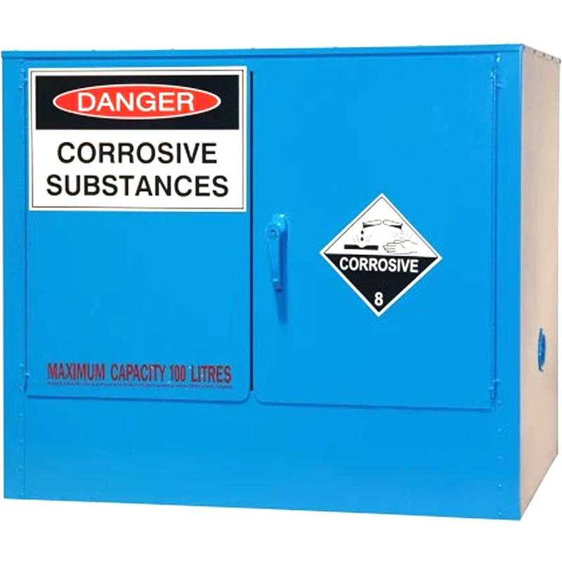 100 Litre Corrosive Safety 2 Doors and 1 Shelf Corrosive
