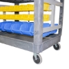 Picture of 2 Tier Plastic Workshop Parts Trolley - 250kg 1185 x 650mm